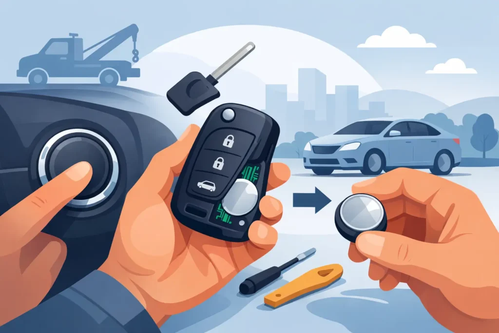 How to Replace a Push Start Key Without Towing