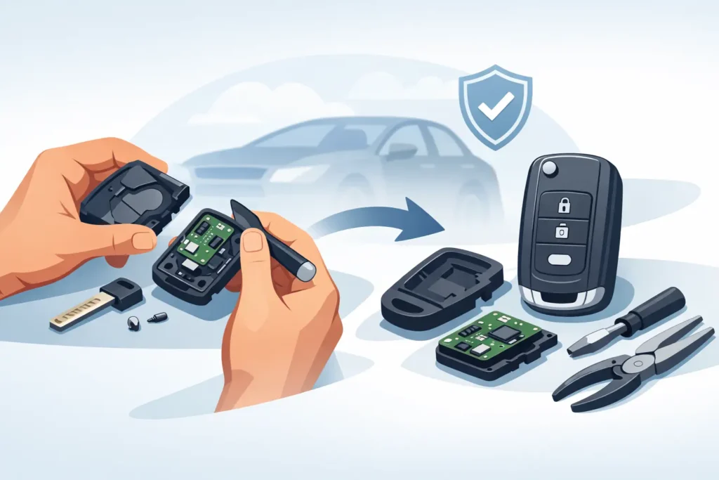 How to Replace a Damaged Smart Key Shell Safely