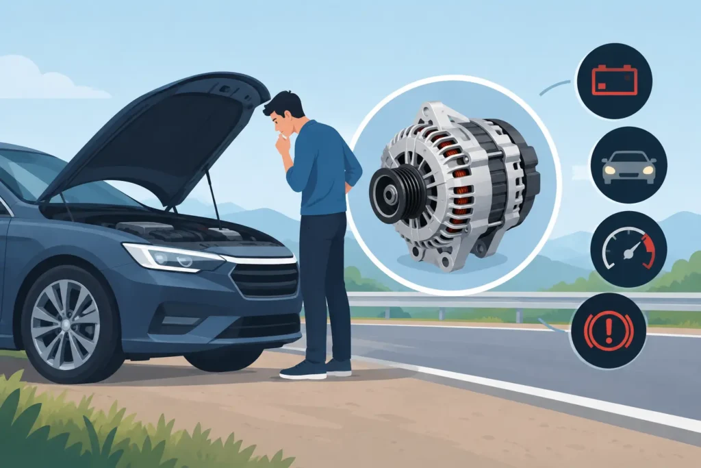 Roadside Alternator Failure Symptoms to Watch For